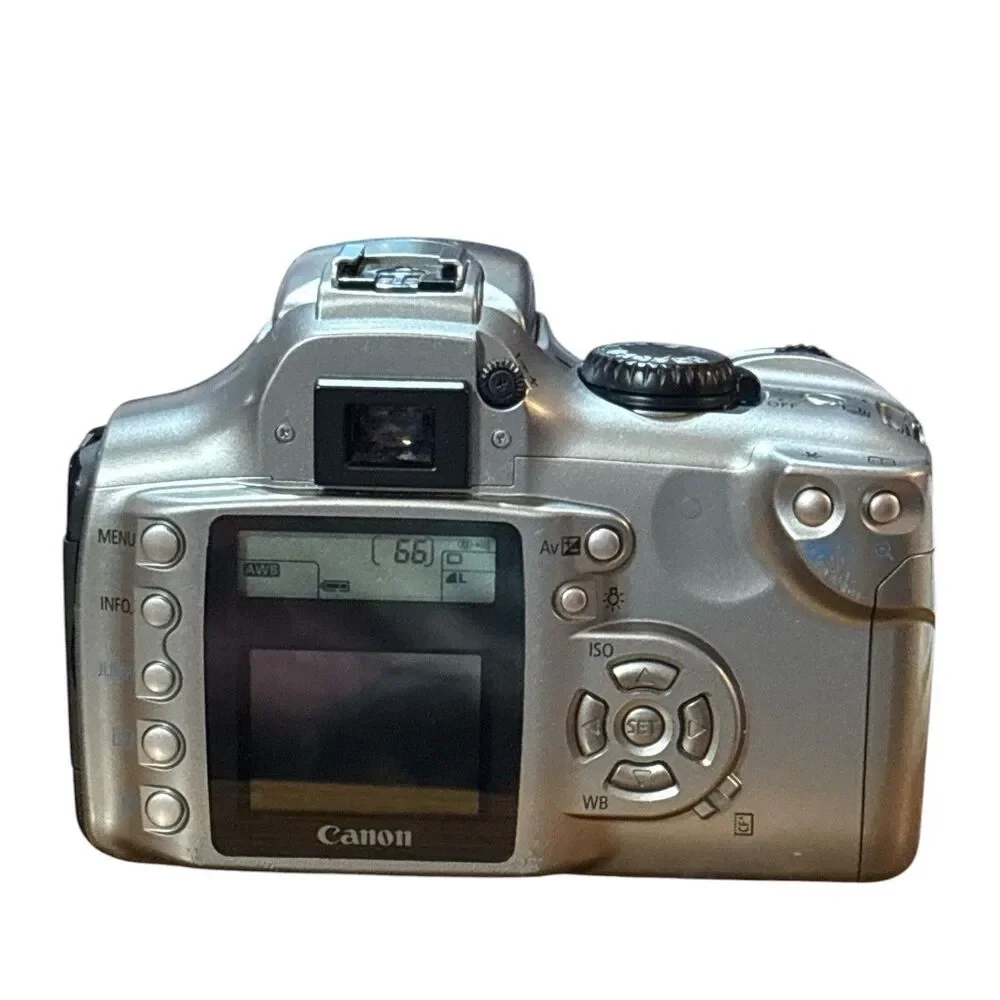 Canon EOS Digital Rebel 300D DSLR Camera Bundle 2 Batteries/ Charger Strap Cable